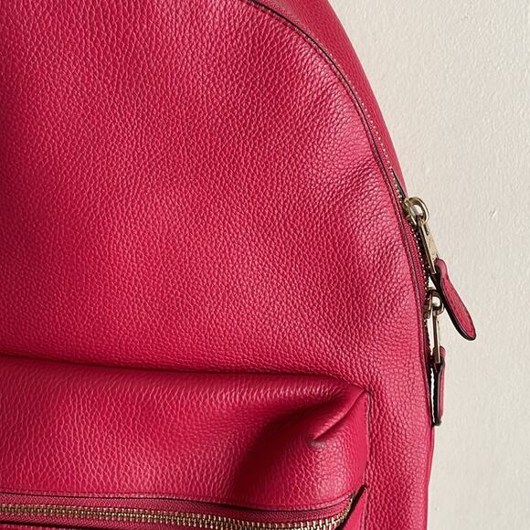 Coach Charlie Pebbled Leather Medium Backpack - Picture 5 of 16